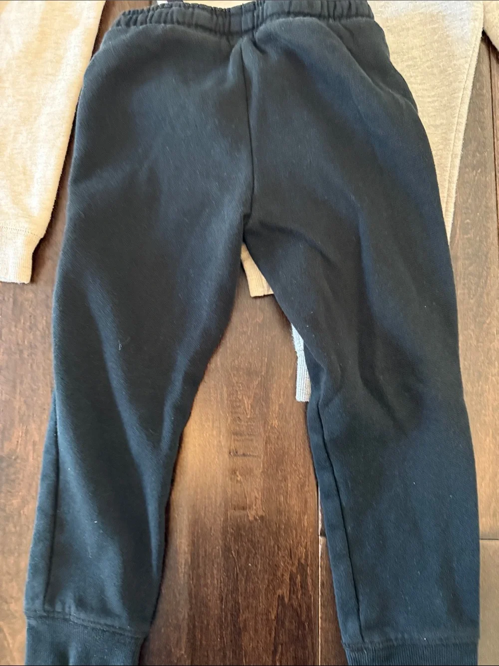 Great Cat and Jack Bundle of Everyday Jogger Pants - Black, Light Gray, Cream - Picture 5 of 12